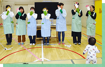 児童館や子育て支援施設でのイベント参加